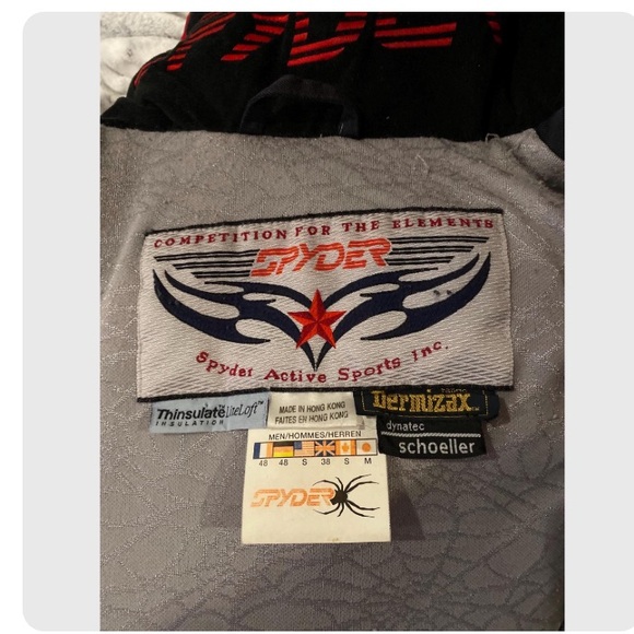 Vintage Spider Dermizax
Jacket Men's size S Black and Red with zip hood - Picture 7 of 17